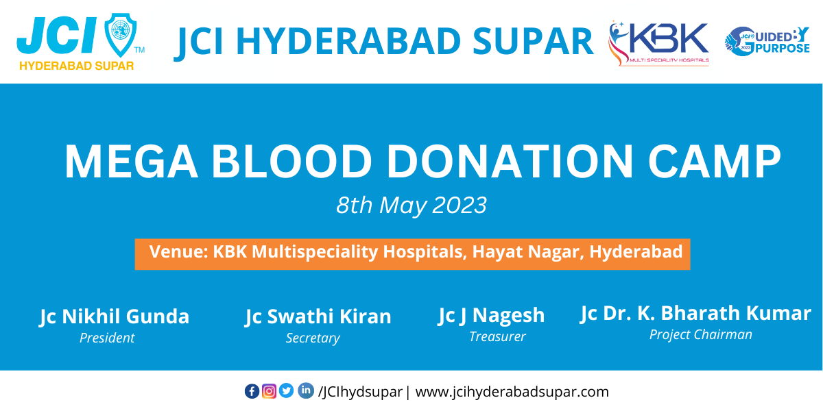 JCI Hyderabad SUPAR Mega Blood Camp